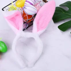 WABJTAM2 Pack Kaninhuvudband Öron Hårband Plysch Rosa><noscript><img width=