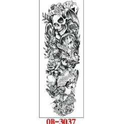 Waterproof Full Arm Tattoo Stickers Full Arm Tattoo Stickers 5 Pieces Baoji En Vedette> Smink