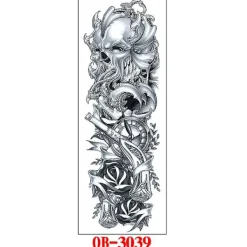 Waterproof Full Arm Tattoo Stickers Full Arm Tattoo Stickers 5 Pieces Baoji En Vedette><noscript><img width=