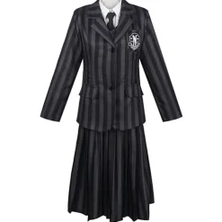 Wednesday Addams Kostymklänning för Flickor | Svart Cosplay Klänning [YDE] Adult L (160-175cm)> Dräkter