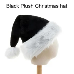 Wharick Tomteluva Plysch Iögonfallande Bred Användning Svart Mjuk Jul Tomteluva för Hemmet Adults> Tillbehör