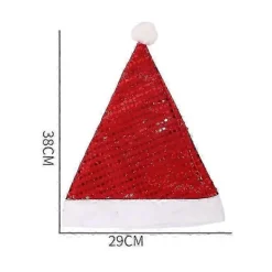 WJTG 3 st Paljettprydda Julhattar, Julhattar, Juldekorationer, JulklapparJ><noscript><img width=