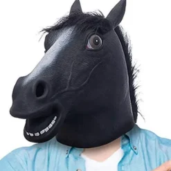 43x26cm, Hästmask Party Klä Ut Häst Huvud Latex Masker för Vuxna Män Maskerad> Masker