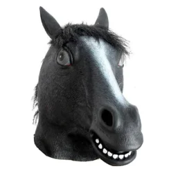 43x26cm, Hästmask Party Klä Ut Häst Huvud Latex Masker för Vuxna Män Maskerad><noscript><img width=
