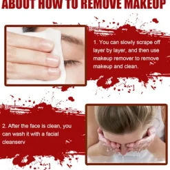 【xj】Halloween kosmetisk väska simulering plasma hudvax formning ärr vatten sår smink halloween accessoarer><noscript><img width=