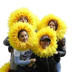 {xjxj}Solroshatt Roliga Performance Rekvisita Hatt Party Festival Spel> Huvudbonader