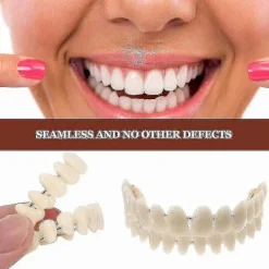 Yougang Boutique Smile Snap On Falska Tänder Övre Nedre Tandfasader Lösproteser Tandskydd Set_Speciella gåvor><noscript><img width=