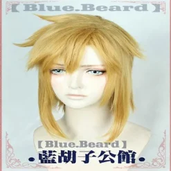 Zelda: Breath Of The Wild Link Cosplay Peruk Kort Gyllene Hästsvans Värmetålig Hårperuk + Peruknät> Peruker